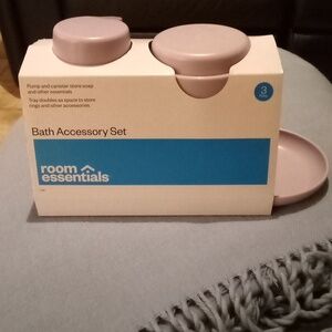 room essentials 3pc bathroom accessories set